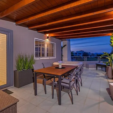 Coral Paradise Luxury Modern Family With Jacuzzi, Pool View & Parking In Rhodes Island * Kremastí